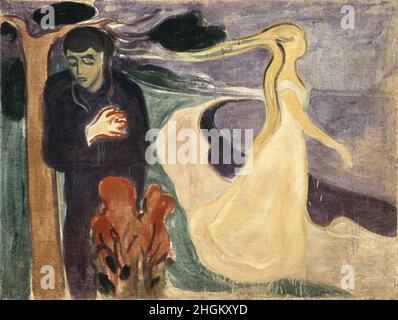 Trennung - 1896 - Öl auf Leinwand 127 x 96 cm - Munch Edvard Stockfoto