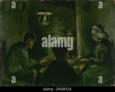 Studie für die Kartoffelesser - 1885 - Öl auf Leinwand 33,5 x 44,4 cm - Van Gogh Vincent Stockfoto
