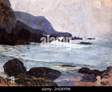 Die Küste von Bellangenay - 1876 - Öl auf Leinwand 73 x 92 cm - Gauguin Paul Stockfoto