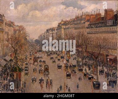 Boulevard Montmartre in Paris - 1897 - Öl auf Leinwand 74 x 92,8 cm - pi07Pissarro Camille Stockfoto