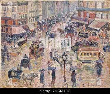 Pissarro Camille - Privatsammlung - La Place du Havre, effet de pluie - 1897 - Öl auf Leinwand 33 x 41,1 cm Stockfoto