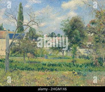 Pissarro Camille - Privatsammlung - Le jardin de Maubuisson, Pontoise - 1881 - Öl auf Leinwand 60 x 73,3 cm Stockfoto