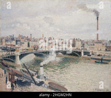 Morgen, ein trüber Tag, Rouen - 1896 - Öl auf Leinwand 54,3 x 65,1 cm - Pissarro Camille Stockfoto