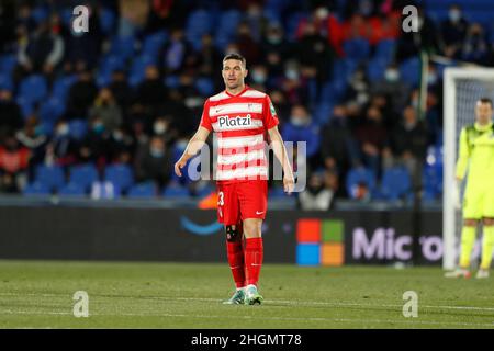 Getafe, Spanien. 20th Januar 2022. Jorge Molina (Granada) Fußball/Fußball : Spanisches Spiel 'La Liga Santander' zwischen Getafe CF 4-2 Granada CF im Coliseum Alfonso Perez in Getafe, Spanien . Quelle: Mutsu Kawamori/AFLO/Alamy Live News Stockfoto