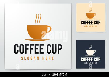 Ideen zum Kaffee-Logo. Inspiration Logo Design. Darstellung Des Vektor-Vorlagenbildes. Isoliert Auf Weißem Hintergrund Stock Vektor