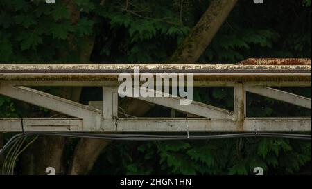 Seltene Bilder in hoher Qualität von Lightwater Valley und der inzwischen nicht mehr existierenden, ehemaligen längsten Achterbahn Europas, The Ultimate Stockfoto