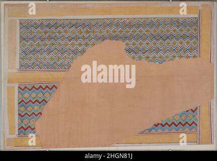 Decke auf der Südseite der Transversalen Halle von Nakht's Opferkapelle 1909–1910; Original ca. 1410–1370 v. Chr. zwanzigstes Jahrhundert; ursprünglicher Lancelot-Kranich des neuen Königreichs. Decke auf der Südseite der Transversalhalle der Opferkapelle von Nakht. Lancelot Crane (Großbritannien, 1880–1918). 1909–1910; Original ca. 1410–1370 V. CHR. Tempera auf Papier. Zwanzigstes Jahrhundert; ursprüngliches Neues Königreich. Aus Ägypten, Oberägypten, Theben, Scheich Abd el-Qurna, Grab von Nakht, TT 52, Kapelle, Decke, Südseite, MMA Graphic Section, 1907-1908. Dynastie 18 Stockfoto