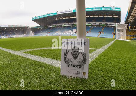 Leeds, Großbritannien. 22nd Januar 2022. Leeds, Großbritannien. 22nd Januar 2022. Jack Harrisons #22 von Leeds United auf dem heutigen Spieltagsprogramm während des Premier League-Spiels Leeds United vs Newcastle United in Elland Road, Leeds, UK, 22 January 2022 in Leeds, United Kingdom am 1/22/2022. (Foto von Mark Cosgrove/News Images/Sipa USA) Quelle: SIPA USA/Alamy Live News Quelle: SIPA USA/Alamy Live News Stockfoto