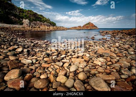 Berühmte Mimosa Rocks im Mimosa Rocks National Park. Stockfoto