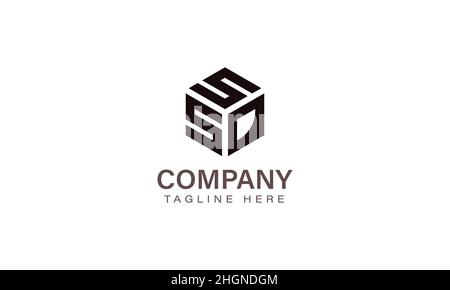 SSD-Logo mit Buchstaben, Logo mit drei Buchstaben, sechseckige Vektorgrafik-Symbolvorlage für Alphabet S S D Stock Vektor