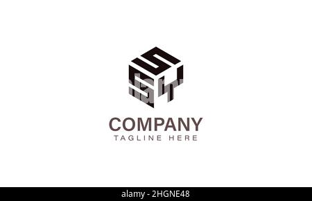 SSY-Logo, Logo mit drei Buchstaben, S S Y-Sechskantform-Vektor-Symbolvorlage Stock Vektor