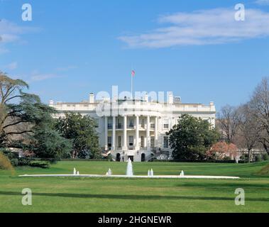 USA. Washington DC. Das Weiße Haus. Stockfoto