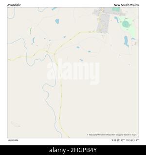 Avondale, Australien, New South Wales, S 28 36' 27'', E 153 13' 2'', Karte, Timeless Map veröffentlicht im Jahr 2021. Reisende, Entdecker und Abenteurer wie Florence Nightingale, David Livingstone, Ernest Shackleton, Lewis and Clark und Sherlock Holmes haben sich bei der Planung von Reisen zu den entlegensten Ecken der Welt auf Karten verlassen.Timeless Maps kartiert die meisten Orte auf der Welt und zeigt die Verwirklichung großer Träume Stockfoto