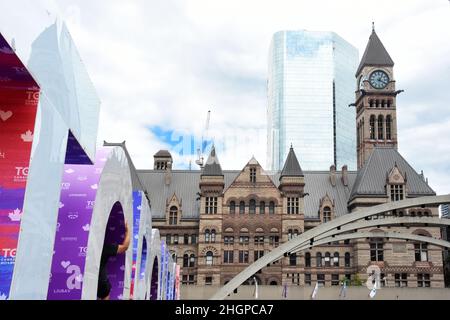 Nathan Phillips Square, Toronto, Kanada Stockfoto