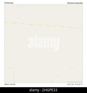 Tennessee, Albany, Australien, Western Australia, S 35 2' 59'', E 117 34' 0'', map, Timeless Map veröffentlicht im Jahr 2021. Reisende, Entdecker und Abenteurer wie Florence Nightingale, David Livingstone, Ernest Shackleton, Lewis and Clark und Sherlock Holmes haben sich bei der Planung von Reisen zu den entlegensten Ecken der Welt auf Karten verlassen.Timeless Maps kartiert die meisten Orte auf der Welt und zeigt die Verwirklichung großer Träume Stockfoto