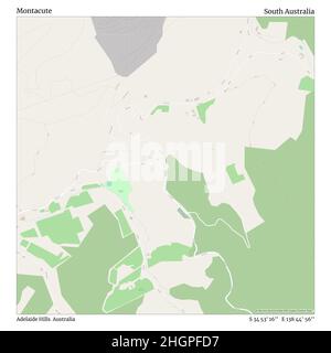 Montacute, Adelaide Hills, Australien, South Australia, S 34 53' 16'', E 138 44' 56'', map, Timeless Map veröffentlicht im Jahr 2021. Reisende, Entdecker und Abenteurer wie Florence Nightingale, David Livingstone, Ernest Shackleton, Lewis and Clark und Sherlock Holmes haben sich bei der Planung von Reisen zu den entlegensten Ecken der Welt auf Karten verlassen.Timeless Maps kartiert die meisten Orte auf der Welt und zeigt die Verwirklichung großer Träume Stockfoto