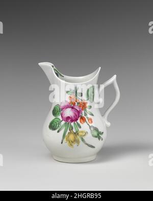 Krug 18th Century British. Kanne. Britisch. 18th Jahrhundert. Weiches Porzellan. Keramik-Porzellan Stockfoto