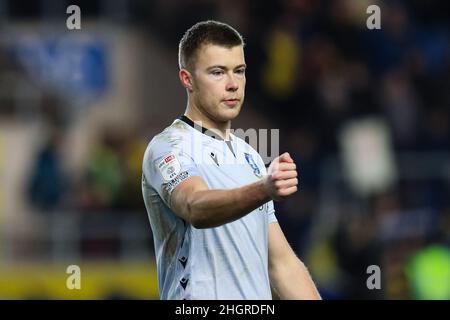 Oxford, Großbritannien. 22nd Januar 2022. Bailey Peacock-Farrell #1 von Sheffield Mittwoch nach dem Spiel in Oxford, Vereinigtes Königreich am 1/22/2022. (Foto von James Heaton/News Images/Sipa USA) Quelle: SIPA USA/Alamy Live News Stockfoto