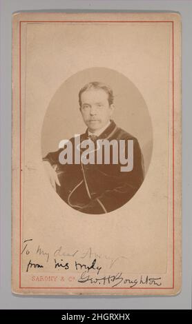 [George Henry Boughton] 1860s Oliver François Xavier Sarony Kanadier. [George Henry Boughton]. Oliver François Xavier Sarony (Kanada, 1820–1879). 1860s. Silberdruck mit Albumen. Fotos Stockfoto