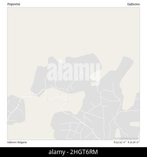 Popovtsi, Gabrovo, Bulgarien, Gabrovo, N 42 55' 0'', E 25 16' 0'', map, Timeless Map veröffentlicht im Jahr 2021. Reisende, Entdecker und Abenteurer wie Florence Nightingale, David Livingstone, Ernest Shackleton, Lewis and Clark und Sherlock Holmes haben sich bei der Planung von Reisen zu den entlegensten Ecken der Welt auf Karten verlassen.Timeless Maps kartiert die meisten Orte auf der Welt und zeigt die Verwirklichung großer Träume Stockfoto
