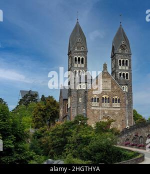 Kirche der Heiligen Cosmas & Damien, Clervaux, Luxemburg Stockfoto