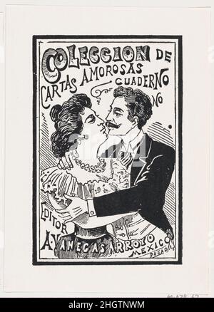 Ein Paar in leidenschaftlicher Umarmung, Illustration für 'Coleccion de Cartas Amorosas', herausgegeben von Antonio Vanegas Arroyo ca. 1880–1910 José Guadalupe Posada. Ein Paar in leidenschaftlicher Umarmung, Illustration für 'Coleccion de Cartas Amorosas', herausgegeben von Antonio Vanegas Arroyo. José Guadalupe Posada (mexikanisch, 1851–1913). Ca. 1880–1910. Holzstich. Ausdrucke Stockfoto