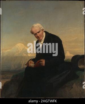 Baron Alexander von Humboldt (1769–1859) 1859 Julius Schrader Deutsch. Baron Alexander von Humboldt (1769–1859). Julius Schrader (Deutsch, Berlin 1815–1900 Große-Lichterfelde). 1859. Öl auf Leinwand. Gemälde Stockfoto