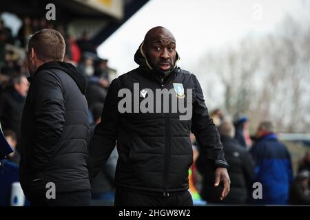 Oxford, Großbritannien. 22nd Januar 2022. Darren Moore Manager von Sheffield Mittwoch während des Spiels in Oxford, Vereinigtes Königreich am 1/22/2022. (Foto von James Heaton/News Images/Sipa USA) Quelle: SIPA USA/Alamy Live News Stockfoto