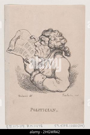 Politiker April 1808 Thomas Rowlandson. Politiker. Eine Vorlesung über Köpfe. Thomas Rowlandson (British, London 1757–1827 London). April 1808. Ätzen. Thomas Tegg (Großbritannien, 1776–1846). Ausdrucke Stockfoto