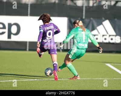 Italienische Meisterschaft, Damen Serie A Juventus Women gegen Fiorentina, 22. Januar 2022, Vinovo, Turin Stockfoto