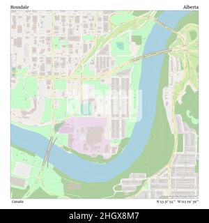 Rossdale, Kanada, Alberta, N 53 31' 54'', W 113 29' 39'', map, Timeless Map veröffentlicht im Jahr 2021. Reisende, Entdecker und Abenteurer wie Florence Nightingale, David Livingstone, Ernest Shackleton, Lewis and Clark und Sherlock Holmes haben sich bei der Planung von Reisen zu den entlegensten Ecken der Welt auf Karten verlassen.Timeless Maps kartiert die meisten Orte auf der Welt und zeigt die Verwirklichung großer Träume Stockfoto