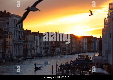 Wunderschöne Einblicke in die Lagunenstadt Venedig in Italien Stockfoto