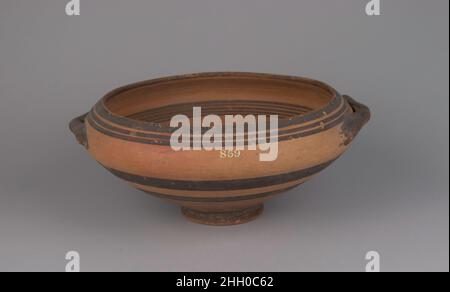 Bowl 850–750 v. Chr. Zypern. Schüssel. Zypern. 850–750 V. CHR. Terrakotta. Cypro-geometrische III. Vasen Stockfoto