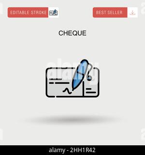 Überprüfen Sie das einfache Vektorsymbol. Stock Vektor