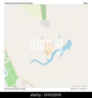 Monte da Amendoeira de Baixo, Gemeinde Mértola, Portugal, Beja, N 37 48' 2'', W 7 50' 50'', map, Timeless Map veröffentlicht im Jahr 2021. Reisende, Entdecker und Abenteurer wie Florence Nightingale, David Livingstone, Ernest Shackleton, Lewis and Clark und Sherlock Holmes haben sich bei der Planung von Reisen zu den entlegensten Ecken der Welt auf Karten verlassen.Timeless Maps kartiert die meisten Orte auf der Welt und zeigt die Verwirklichung großer Träume Stockfoto