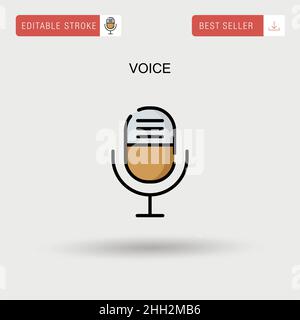 Voice Simple Vector-Symbol. Stock Vektor