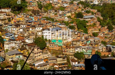 Favela in Rio De Janeiro, Brasilien Stockfoto