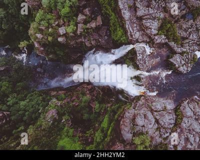 Carrington Falls im Budderoo National Park, New South Wales in Australien Stockfoto