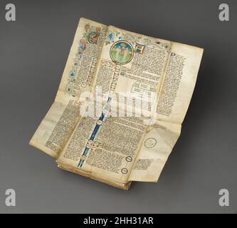 Genealogical Chronicle of the Kings of England 1466–67 Britisch Wer sollte der König von England sein? Das ist die Frage, die dieses aufwendige mittelalterliche Diagramm zu beantworten wagt. Diese mehrseitige Karte wurde während des Rosenkrieges erstellt, als die Häuser von Lancaster und York einen erbitterten Kampf um den englischen Thron führten und mit leuchtenden Farben und Blattgold auf Edward IV. Und das House of York eindringlich landet. Mit Effizienz und Bravour versetzt es Edward in die Weltgeschichte, verfolgt seine Abstammung zurück zu Adam und Eva und verbindet ihn mit den großen Herrschern der Geschichte, darunter König David, Alex Stockfoto