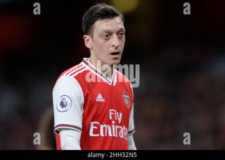 Mesut Ozil von Arsenal während des Premier League-Spiels zwischen Arsenal und Everton im Emirates Stadium in London, Großbritannien - 16th. Februar 2020 Stockfoto