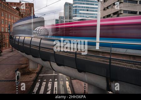 Tramviadukt der Netkous in Den Haag, Niederlande Stockfoto