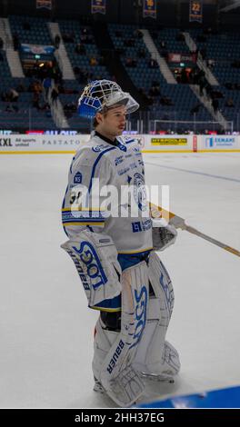 Ishockey, SHL, Djurgarden - Leksand bei hovet in Stockholm Schweden 20220122. Hochwertige Fotos Stockfoto