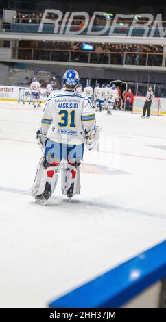 Ishockey, SHL, Djurgarden - Leksand bei hovet in Stockholm Schweden 20220122. Hochwertige Fotos Stockfoto