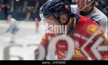 Ishockey, SHL, Djurgarden - Leksand bei hovet in Stockholm Schweden 20220122. Hochwertige Fotos Stockfoto