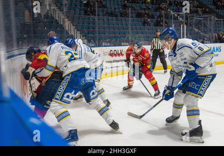 Ishockey, SHL, Djurgarden - Leksand bei hovet in Stockholm Schweden 20220122. Hochwertige Fotos Stockfoto