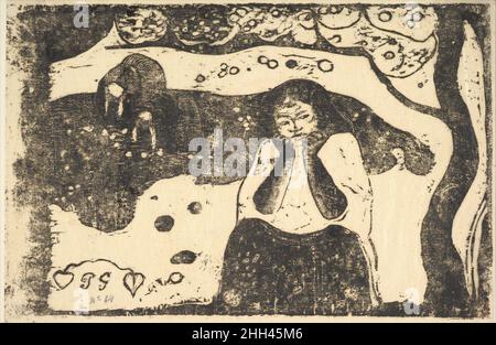 Menschliches Elend 1898–99 Paul Gauguin Französisch. Menschliches Elend 337849 Stockfoto