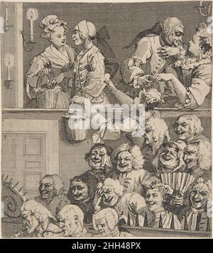 Das Lachende Publikum 1733. Dezember William Hogarth Britisch. Das Lachende Publikum 392595 Stockfoto