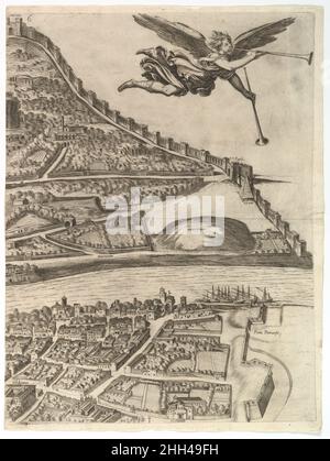 Plan der Stadt Rom. Teil 6 mit der Aurelianischen Stadtmauer, der Porta Portuensis (Ostiensis?) Und die Sepulkre des Kaius Cestius. 1645 Antonio Tempesta Italienischer Teil der oberen Hälfte der Karte von Rom. Abgebildet ist die Südgrenze der Stadt mit der Aurelianischen Stadtmauer, der Porta Portuensis (Ostiensis?) Und das Grab des Kaius Cestius.. Plan der Stadt Rom. Teil 6 mit der Aurelianischen Stadtmauer, der Porta Portuensis (Ostiensis?) Und die Sepulkre des Kaius Cestius. 414808 Stockfoto