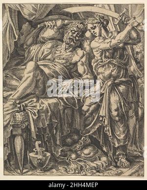 Judith Slaying Holofernes, aus der Geschichte von Judith und Holofernes Maarten van Heemskerck Niederlandisch. Judith Slaying Holofernes, aus der Geschichte von Judith und Holofernes 405360 Stockfoto