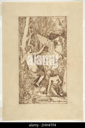 Fantasy 1824–98 Pierre Puvis de Chavannes Französisch. Fantasy 373861 Stockfoto